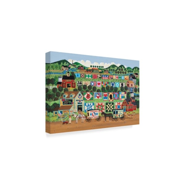 Anthony Kleem 'Quilt Valley Farm' Canvas Art,12x19